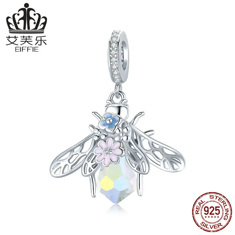 Avale Dragonfly Bee Beaded Pendant with Zircon Insect Design - Image 5