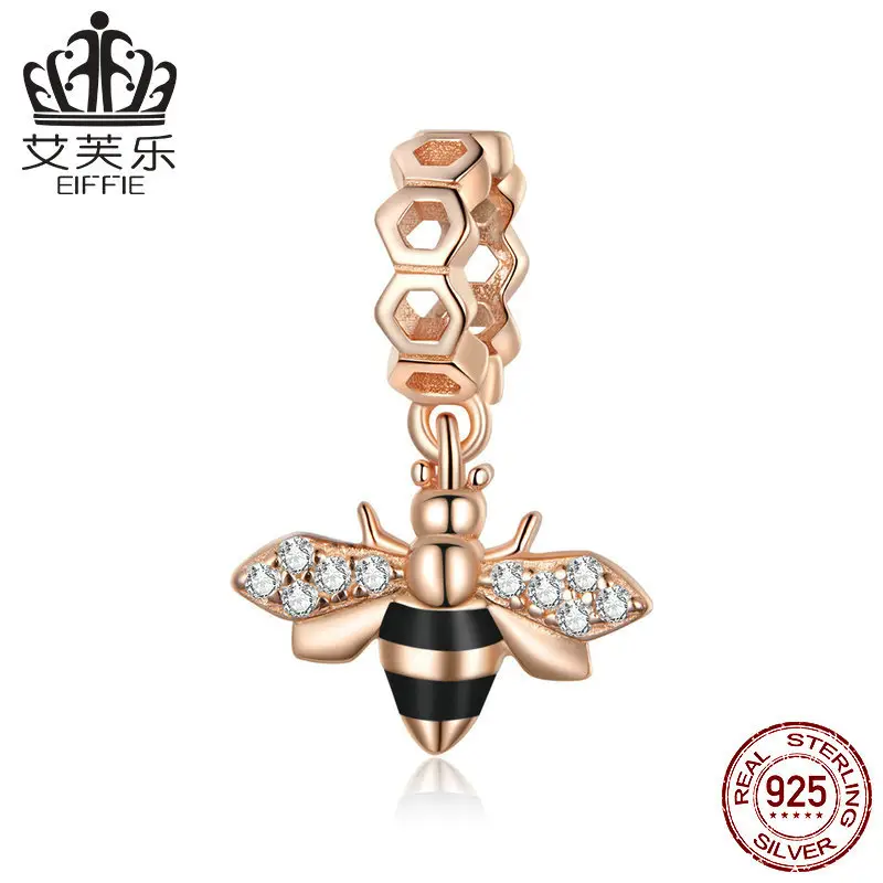 Avale Dragonfly Bee Beaded Pendant with Zircon Insect Design — feature 4