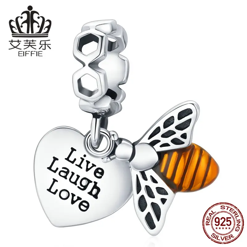 Avale Dragonfly Bee Beaded Pendant with Zircon Insect Design — feature 6