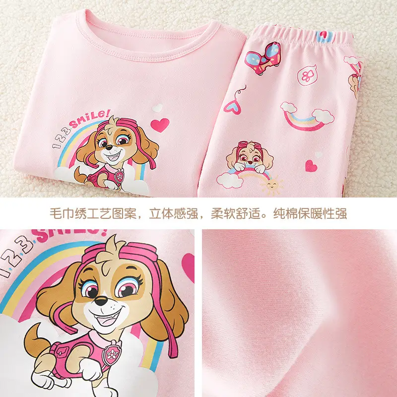 Paw Patrol Pure Cotton Thermal Pajamas Set for Girls - Image 7