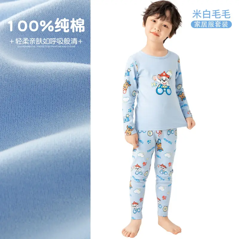 Paw Patrol Pure Cotton Thermal Pajamas Set for Girls - Image 3