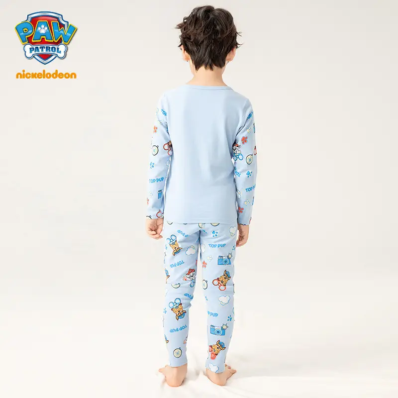 Paw Patrol Pure Cotton Kids Pajama Set Blue - Image 7