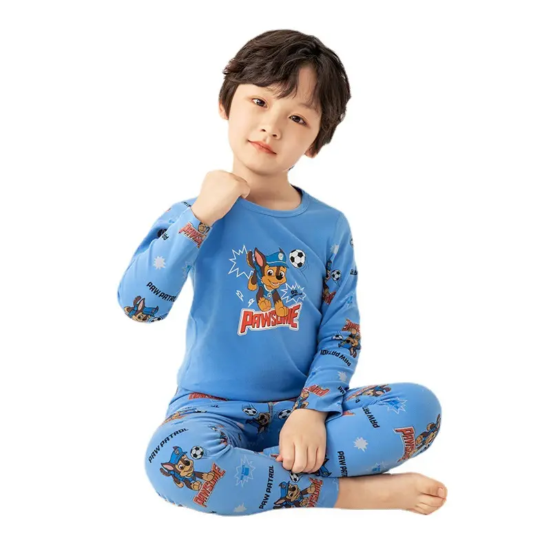 Paw Patrol Pure Cotton Kids Pajama Set Blue - Image 8