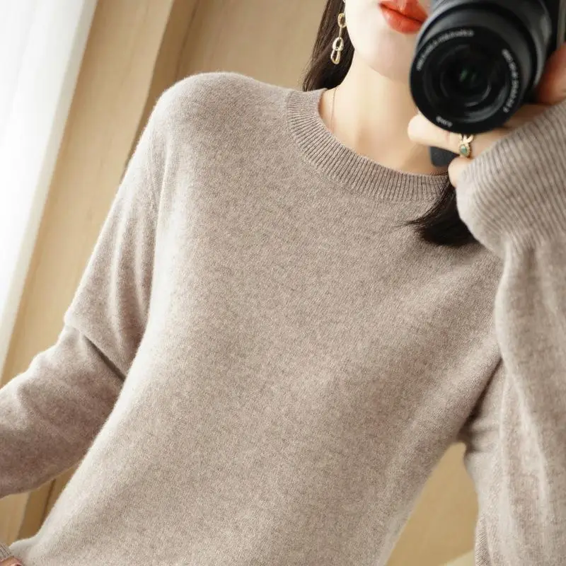 Women's Teal Knitted Long-Sleeve Pullover Sweater - Image 25
