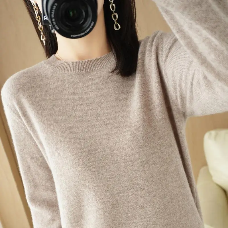 Women's Teal Knitted Long-Sleeve Pullover Sweater - Image 26