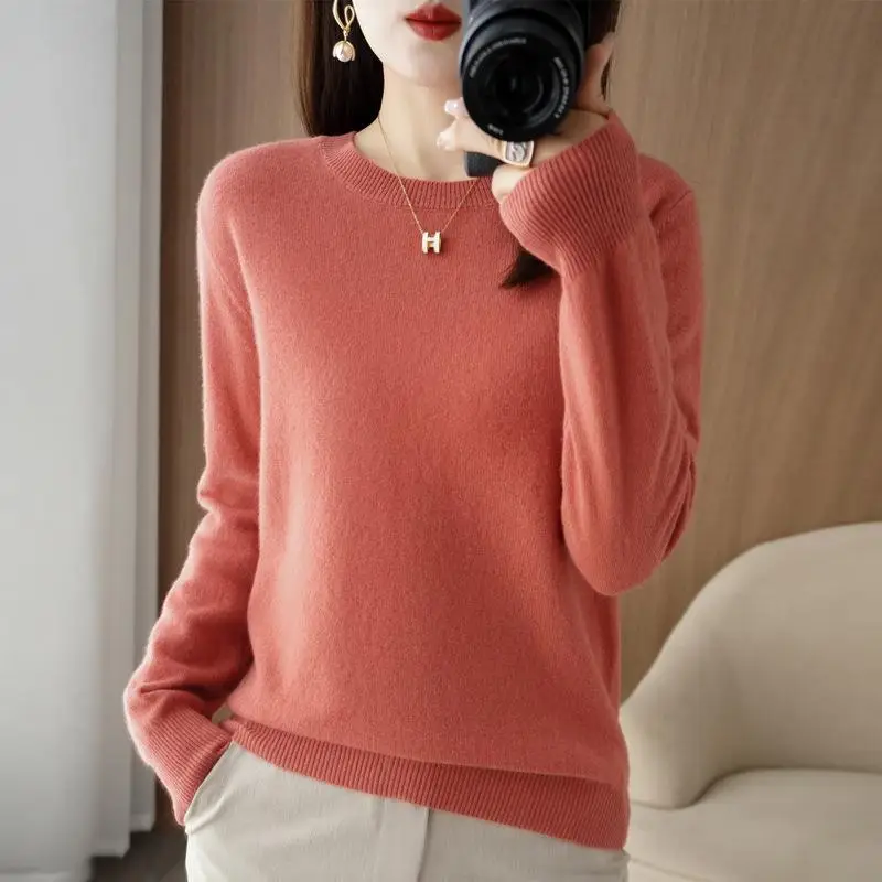 Women's Teal Knitted Long-Sleeve Pullover Sweater - Image 13