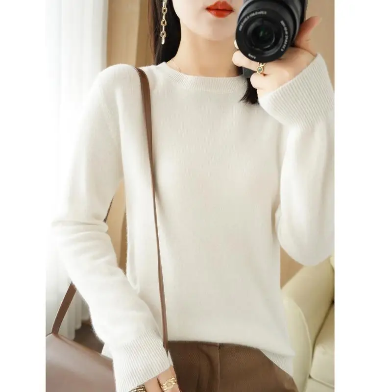 Women's Teal Knitted Long-Sleeve Pullover Sweater - Image 20