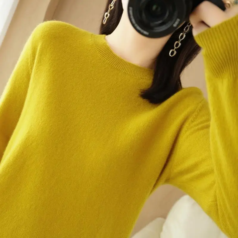 Women's Teal Knitted Long-Sleeve Pullover Sweater - Image 8