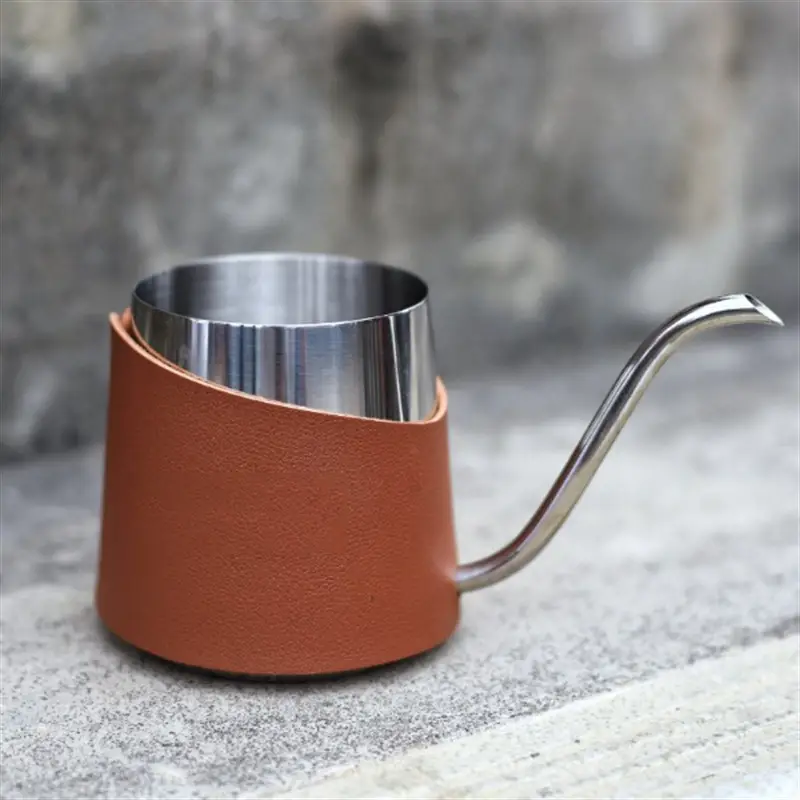 304 Stainless Steel Coffee Pot Set with Leather Cover — feature 11