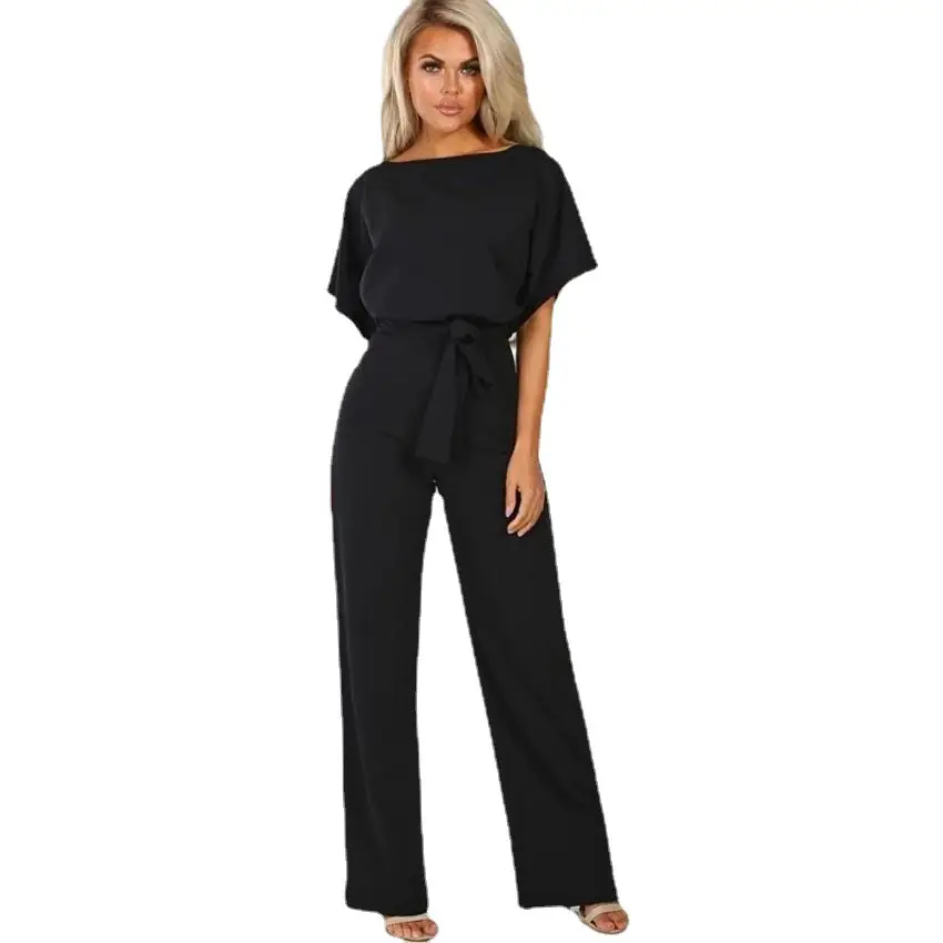 Women's Hot Orange Cross-Border Jumpsuit Large
