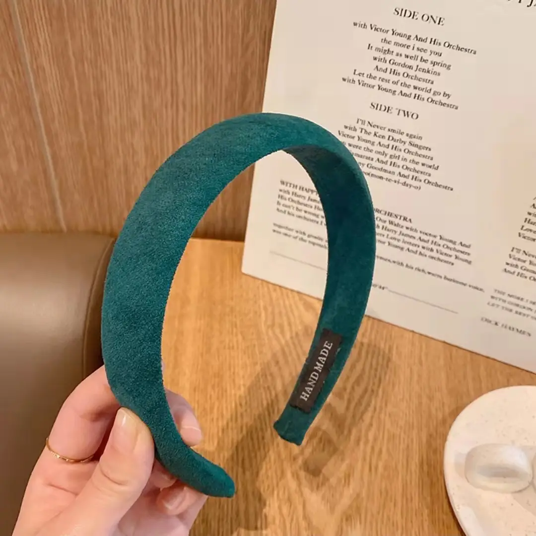 Suede Hair Bands for All Hair Colors Wide Bristles - Image 3