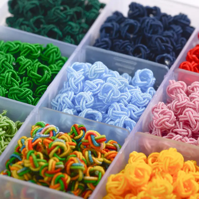 Green Hand-Knitted Pineapple Knot Braided Rope Small Accessories - Image 38