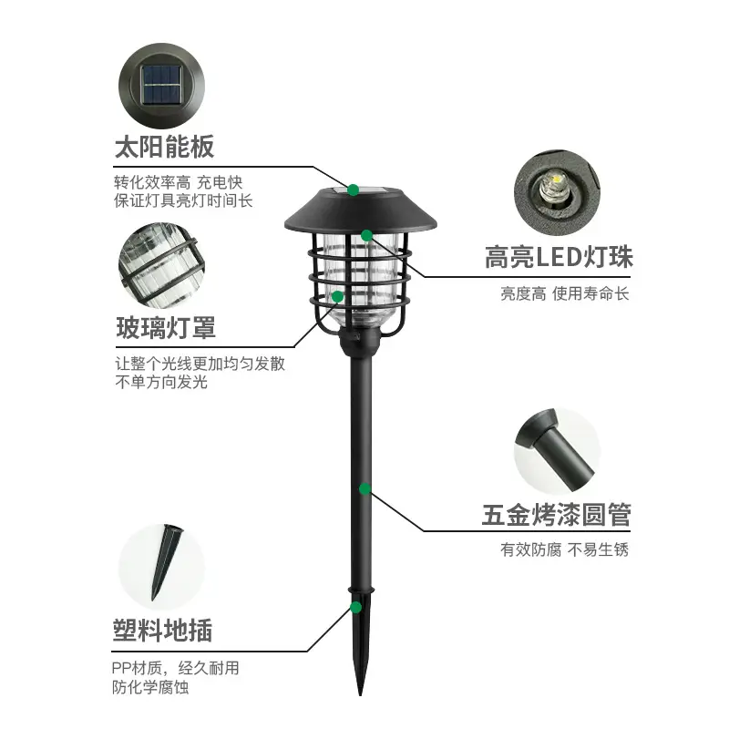 Solar Lawn Light 0 Electric Auto Bright Outdoor Waterproof - Image 4