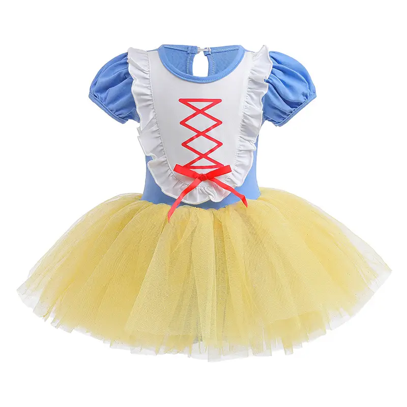 Girls Ballet Dance Skirt 2025 Summer Light Blue Tulle - Image 8