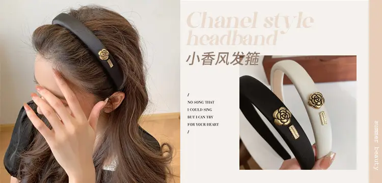 White Gold Cross Hair Band for Women's Fashion — feature 1