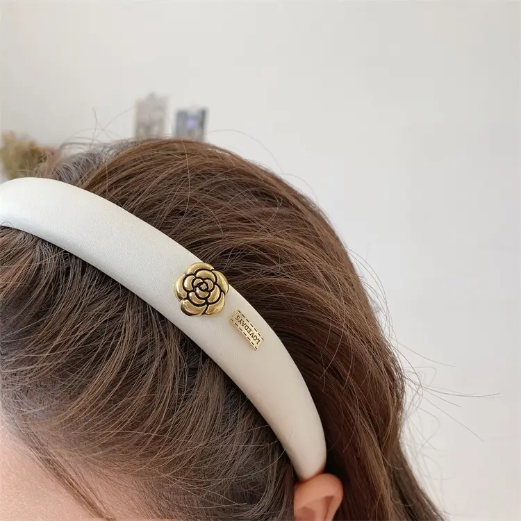 White Gold Cross Hair Band for Women's Fashion — feature 18