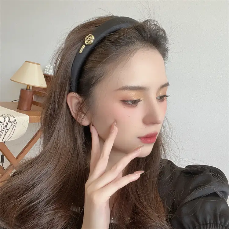 White Gold Cross Hair Band for Women's Fashion — feature 8
