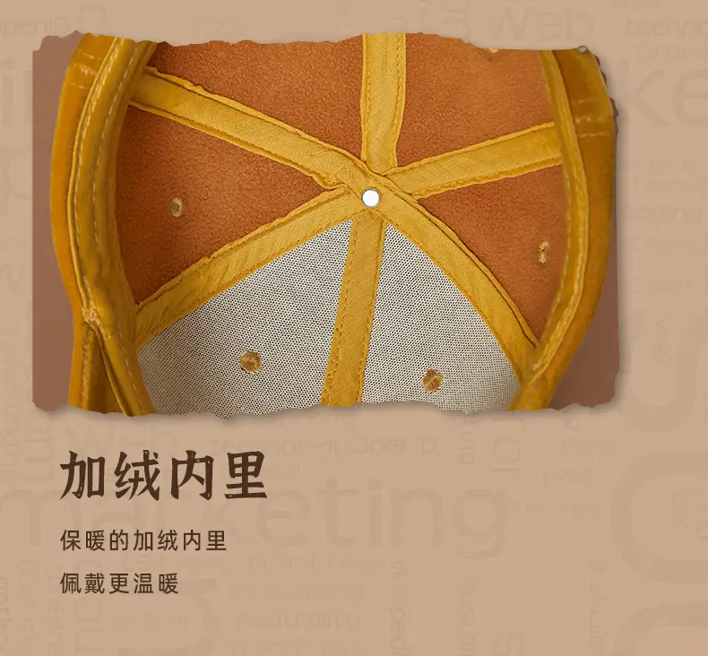Men Warm Baseball Cap Middle Age+ Thickened — feature 12