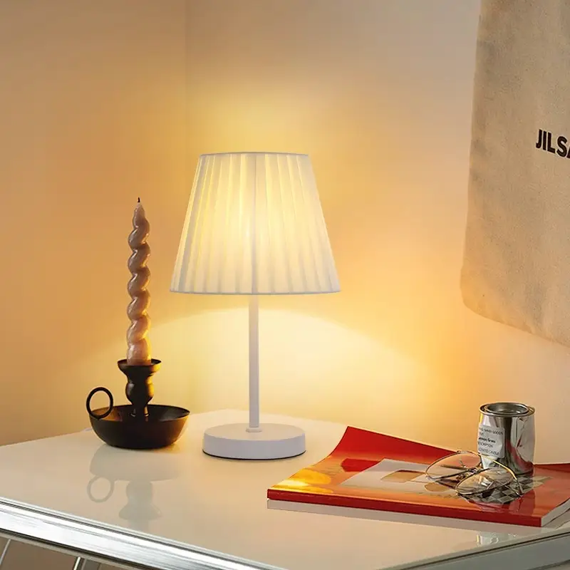 Nordic Pleated LED Table Lamp for Bedroom - Image 6