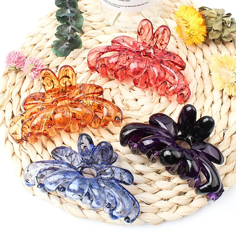 Insulated Hair Clips Multi-Color Wire Drawn Women's Hair Clips - Image 5