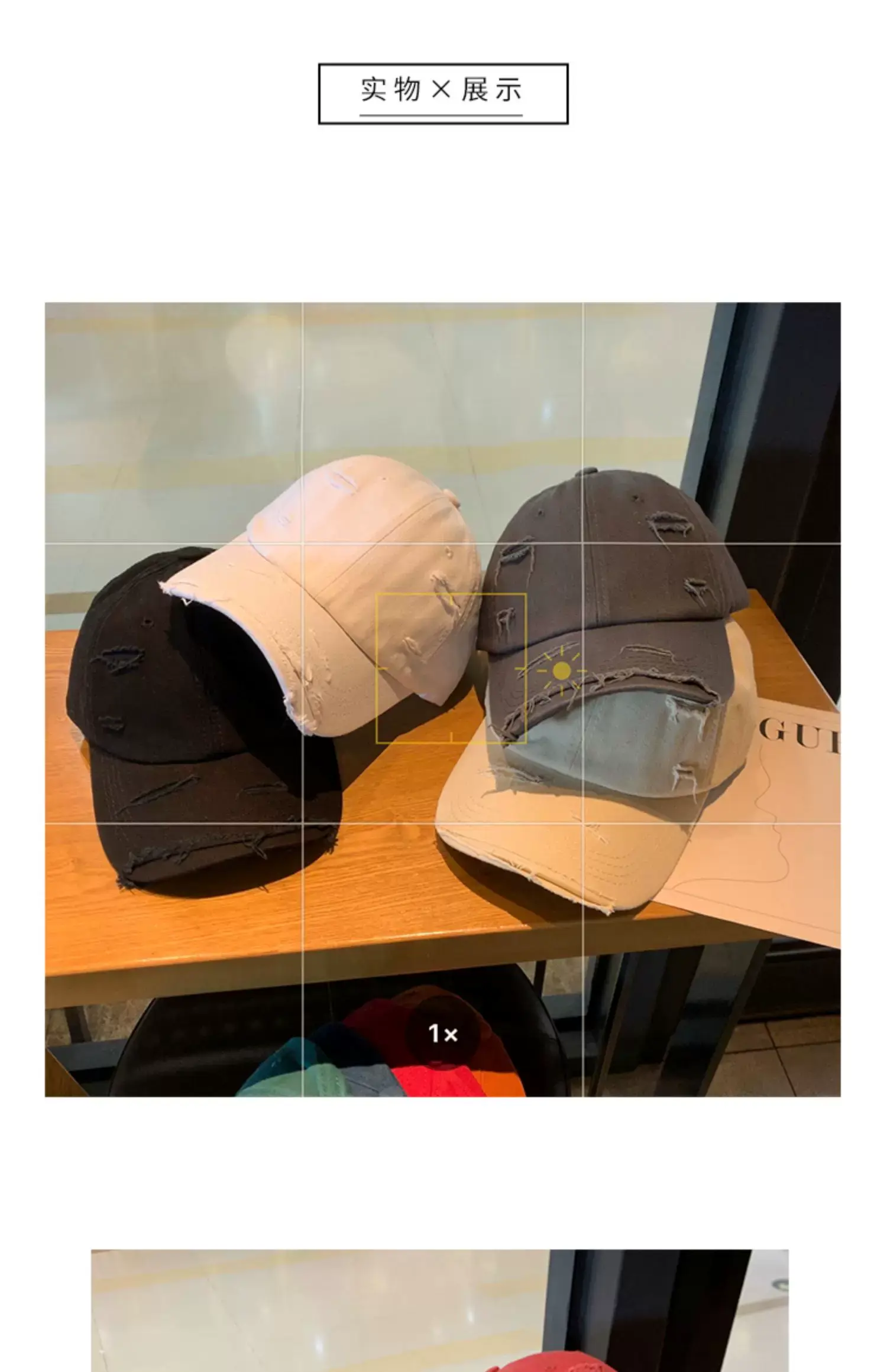 Women Distressed Cap Spring Summer Showface Small Cap Soft Top All-match — feature 10