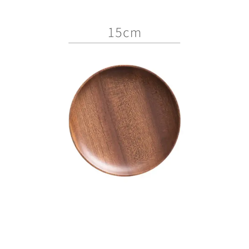 One-piece delivery solid wood ebony disc plate - Image 2