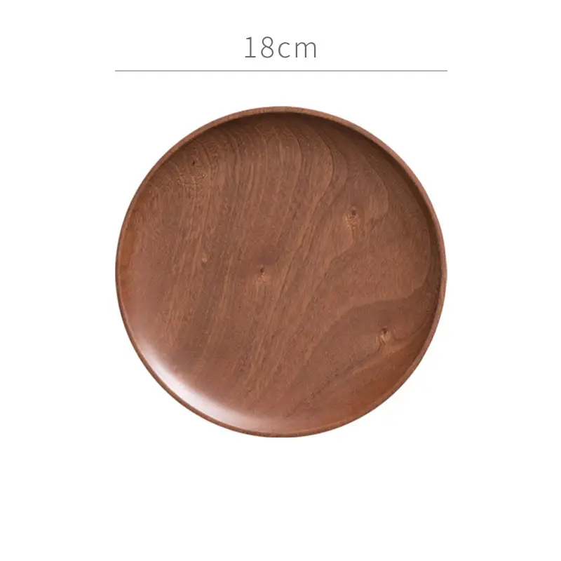 One-piece delivery solid wood ebony disc plate - Image 3