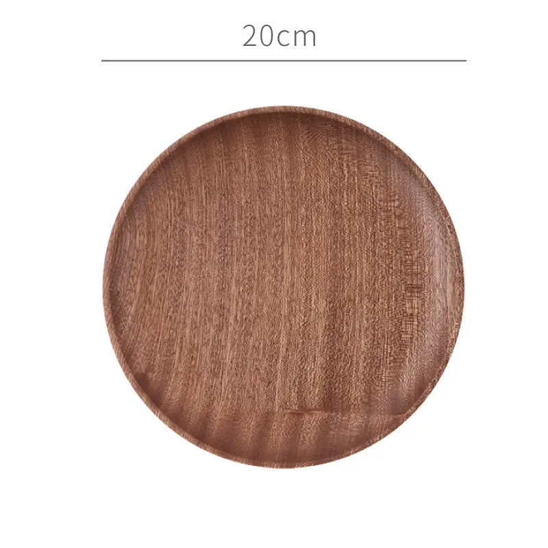 One-piece delivery solid wood ebony disc plate - Image 4