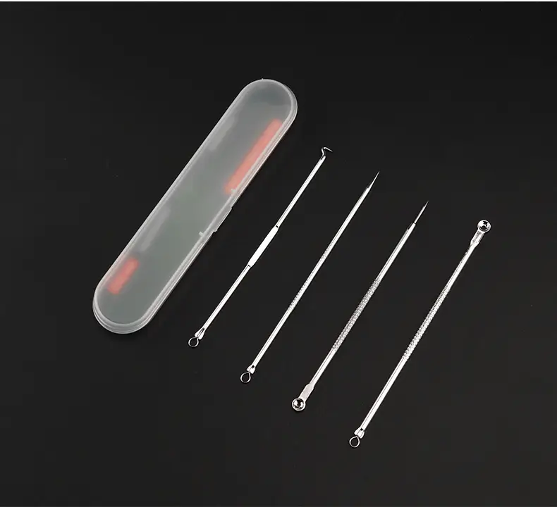 Stainless Steel Acne Needle Set 4-Piece Rose Gold — feature 13