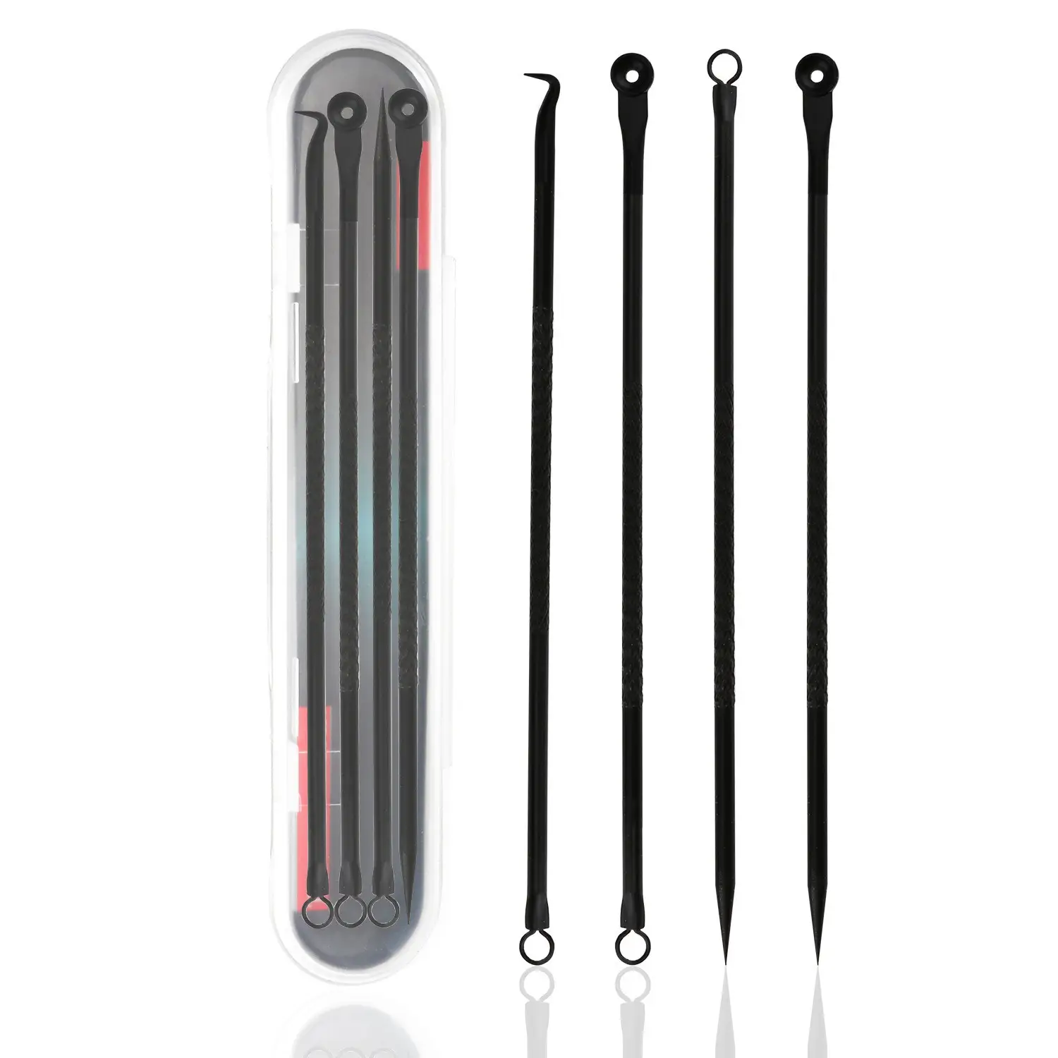 Stainless Steel Acne Needle Set 4-Piece Rose Gold