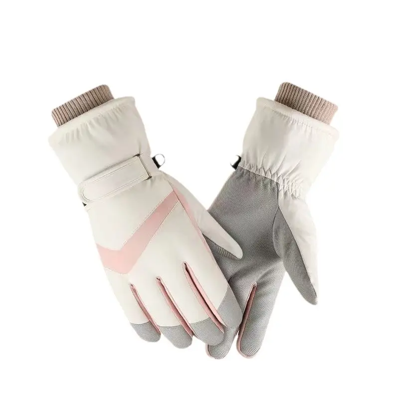 Winter Touch Screen Ski Gloves Black Velvet Thickened Anti-Slip - Image 13