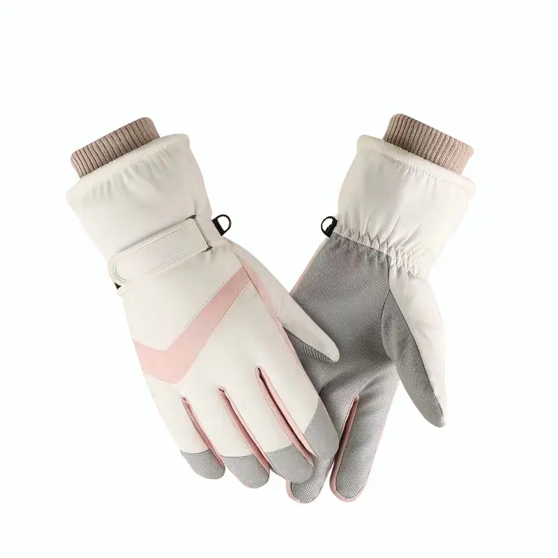 Winter Touch Screen Ski Gloves Black Velvet Thickened Anti-Slip - Image 4