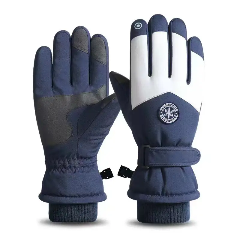 Winter Touch Screen Ski Gloves Black Velvet Thickened Anti-Slip - Image 6