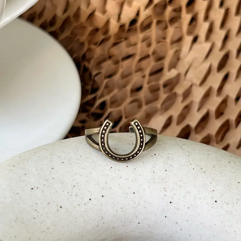 Lanzhi 925 Silver Ring Geometric Wave Point Retro Hip-Hop Jewelry — feature 19