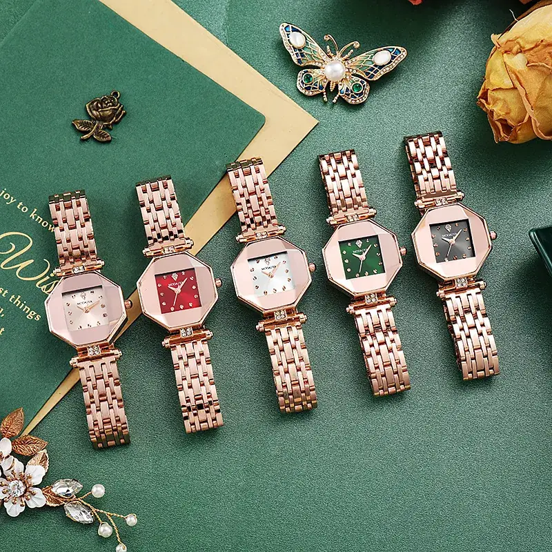 2022 Women's Rose Gold Quartz Watch with Fine Steel Strap - Image 7