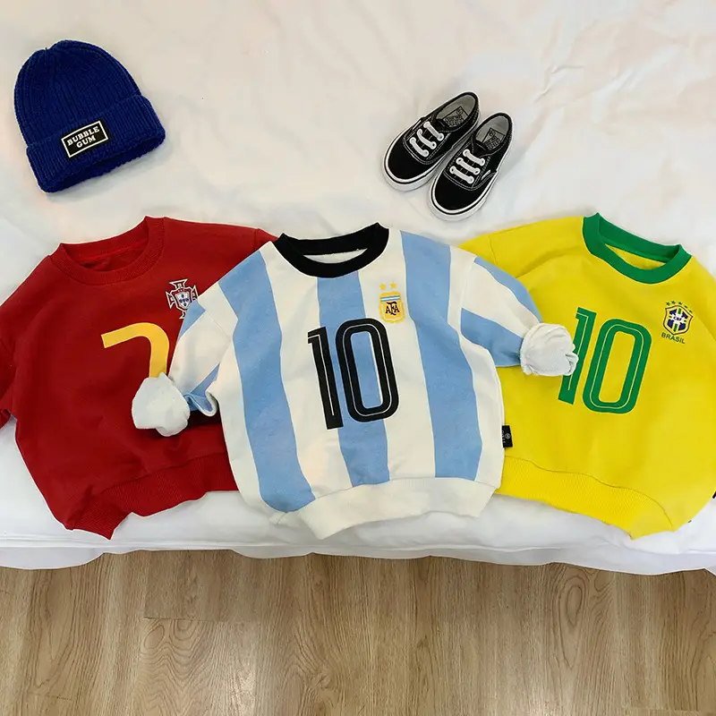 Tong Chenchen Boys Football Sweaters Pure Cotton Autumn - Image 4