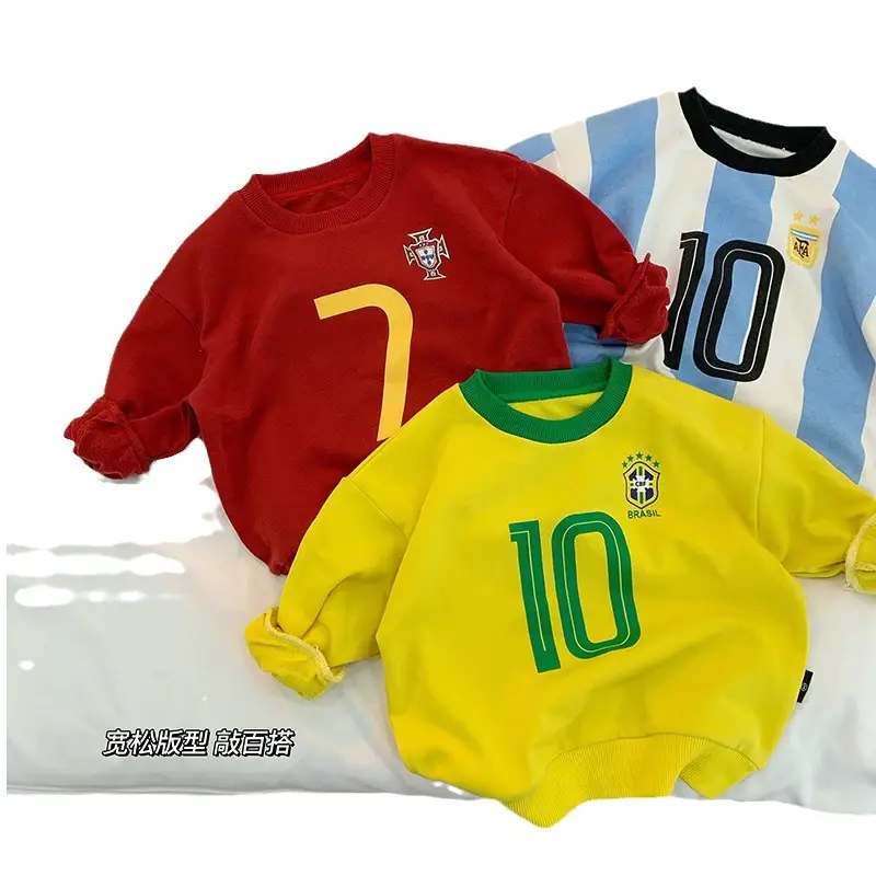 Tong Chenchen Boys Football Sweaters Pure Cotton Autumn - Image 7