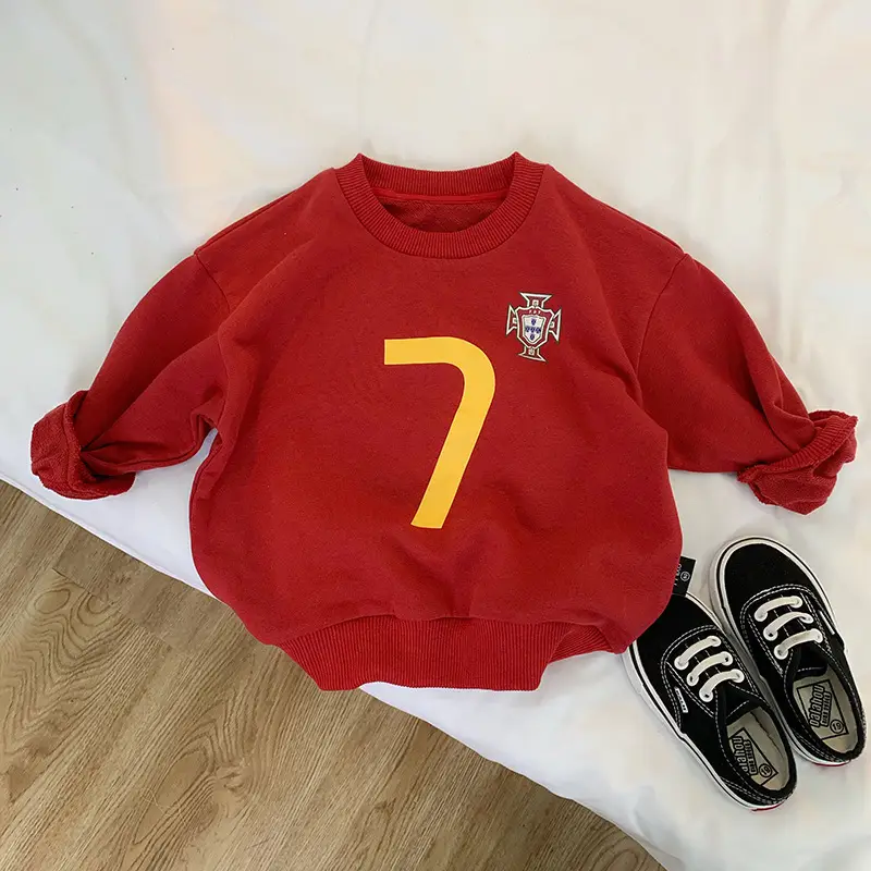 Tong Chenchen Boys Football Sweaters Pure Cotton Autumn - Image 2