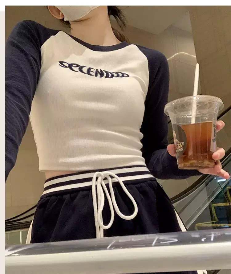 Women's Contrast Long Sleeve T-Shirt Autumn 2022 — feature 10