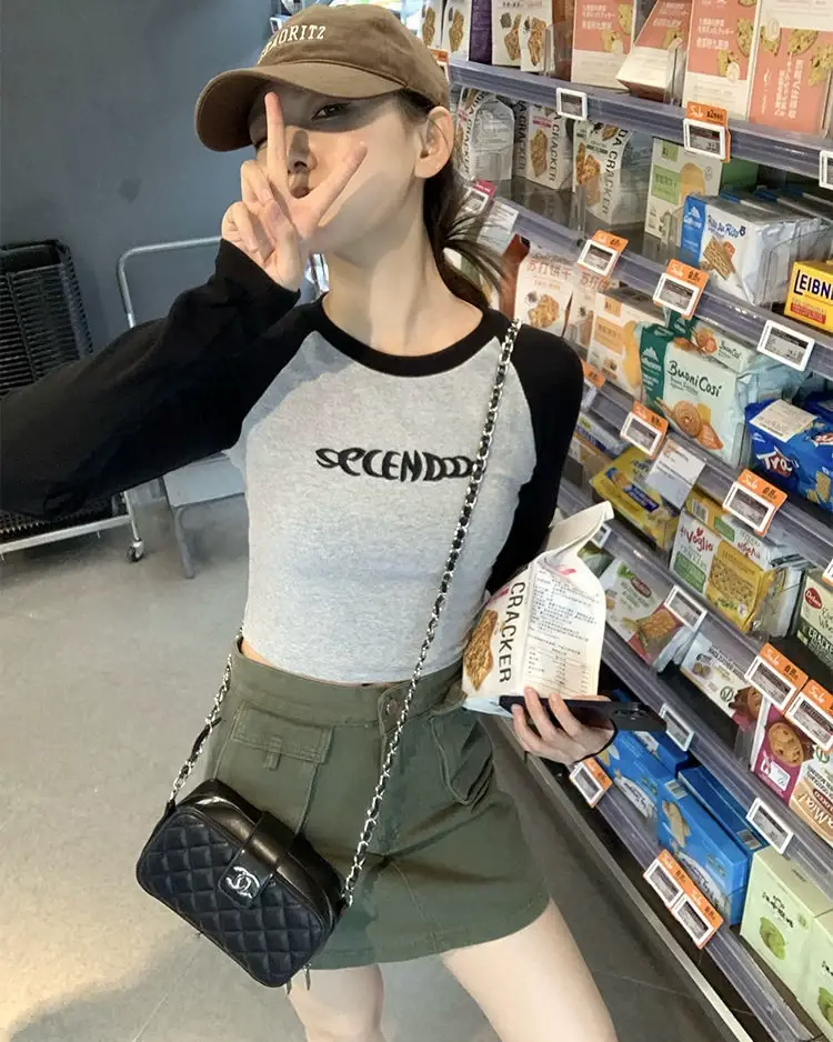 Women's Contrast Long Sleeve T-Shirt Autumn 2022 — feature 11