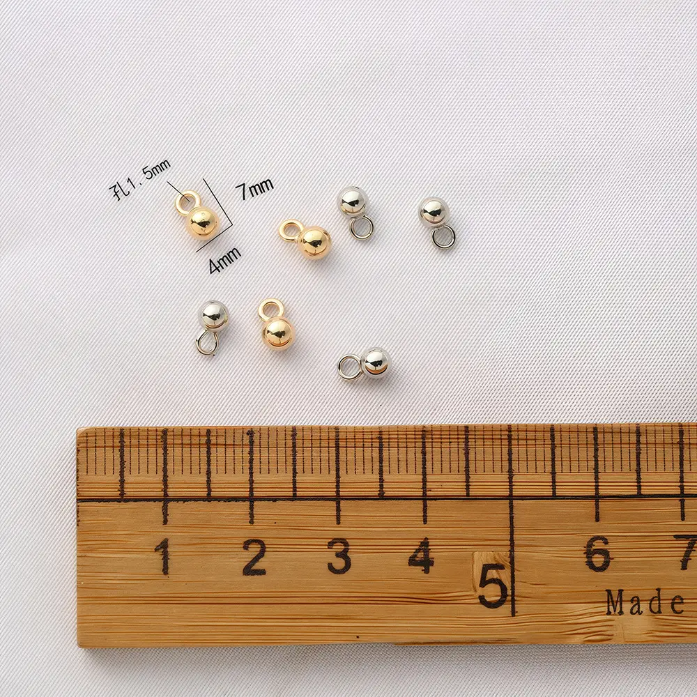 Alloy Mini Round Jewelry Balls for DIY Accessories - Image 4