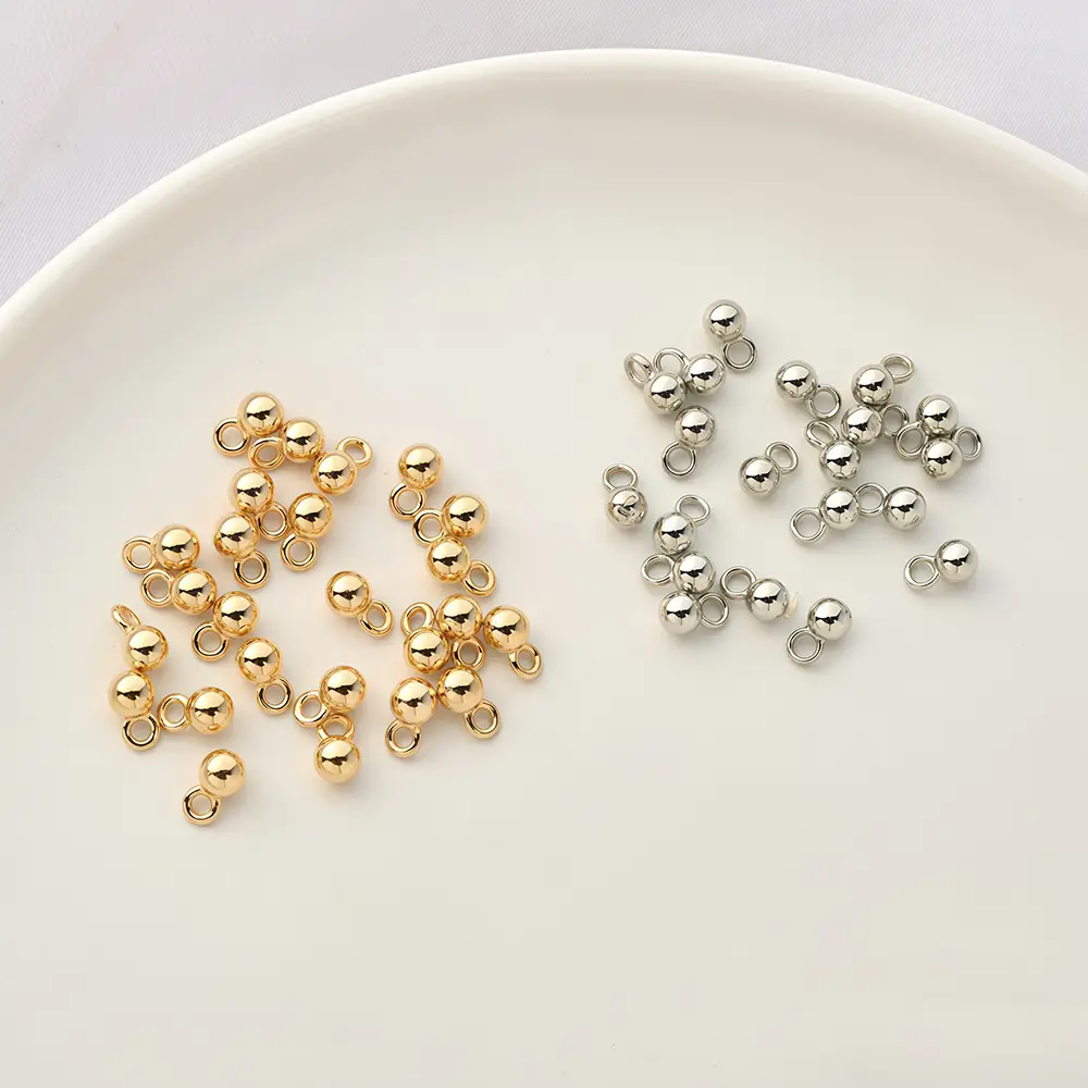 Alloy Mini Round Jewelry Balls for DIY Accessories - Image 6