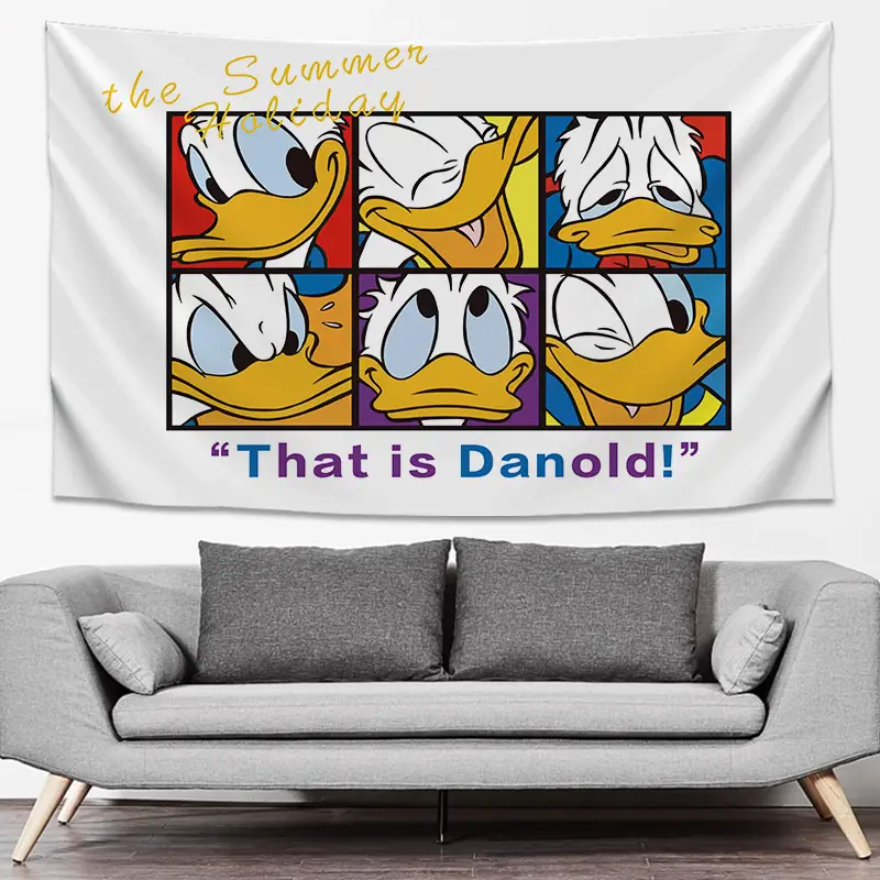 SpongeBob Cartoon Tapestry Wall Decor Yellow Live Background