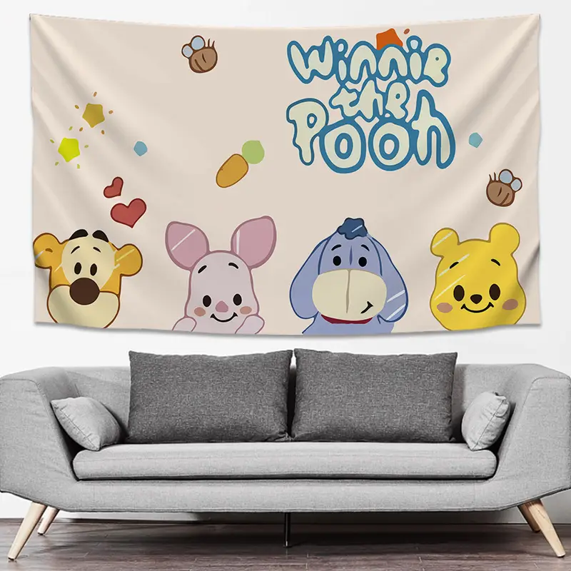 SpongeBob Cartoon Tapestry Wall Decor Yellow Live Background