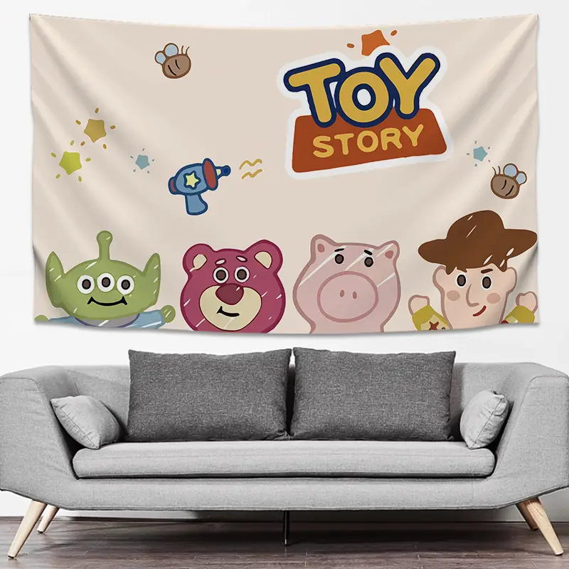 SpongeBob Cartoon Tapestry Wall Decor Yellow Live Background