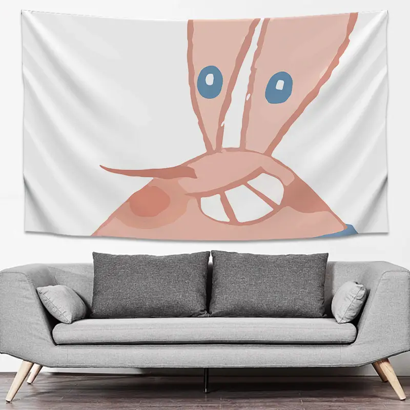 SpongeBob Cartoon Tapestry Wall Decor Yellow Live Background