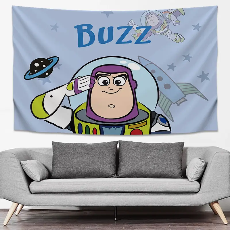SpongeBob Cartoon Tapestry Wall Decor Yellow Live Background