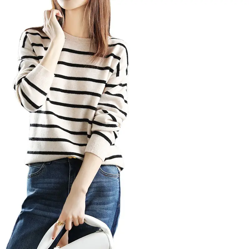Women's Knitwear Striped Sweater Pullover 2025