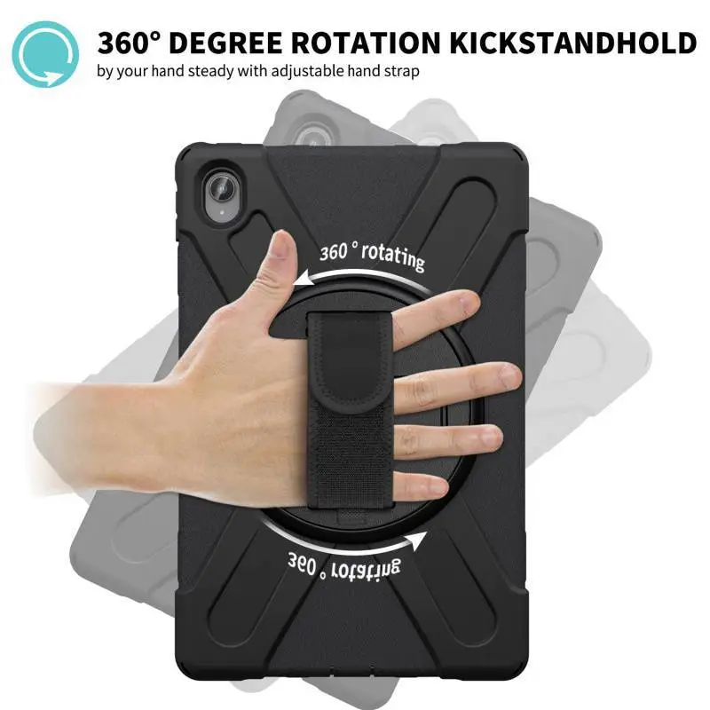 Orange Silicone Tablet Protection Cover with Grip Loop - Image 12