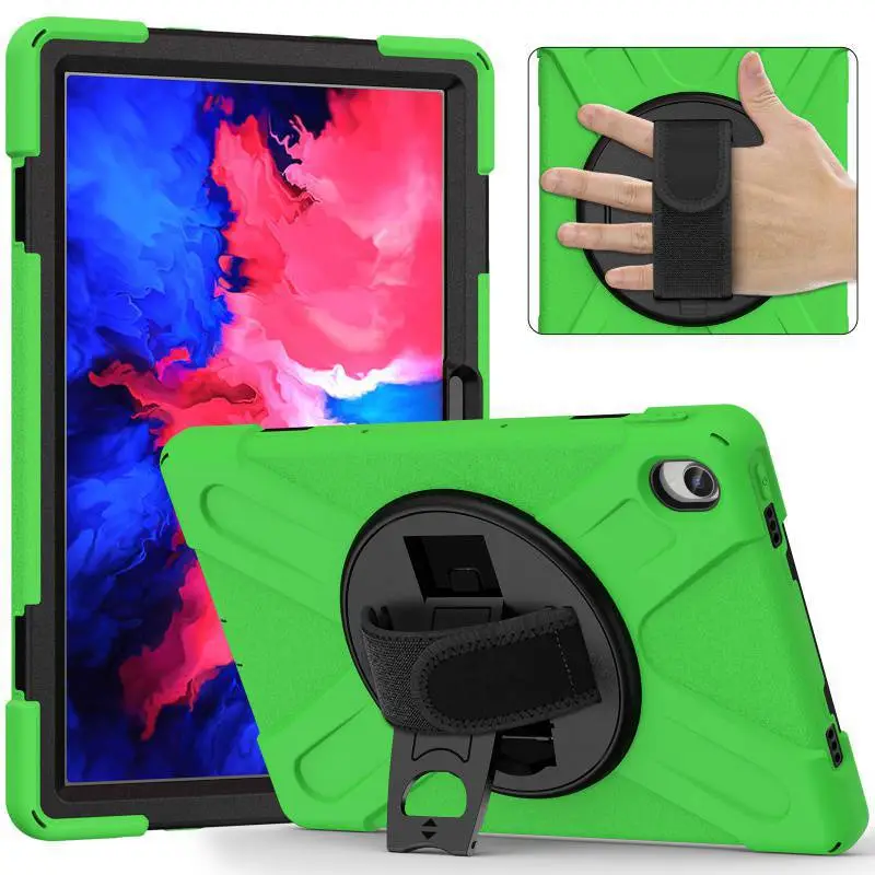 Orange Silicone Tablet Protection Cover with Grip Loop - Image 3